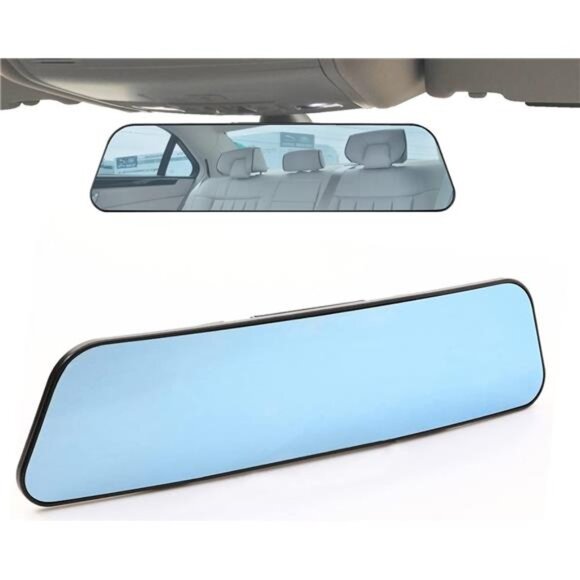 Rear View Mirror, 11.8 Inch Panoramic Anti-Glare Rearview Mirror, Car Interior - Picture 1 of 7